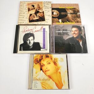 Country Americana Folk CD Lot of 5 Rodney Crowell Chris Young Linda Davis